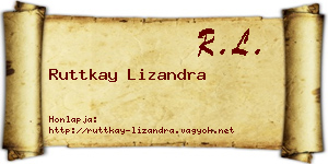 Ruttkay Lizandra névjegykártya